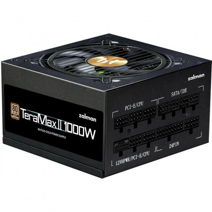 Блок питания ZALMAN ATX 1000W 80+ gold (20+4pin) APFC 120mm fan 12xSATA Cab Manag RTL ZM1000-TMXII Блок питания ZALMAN ATX 1000W 80+ gold (20+4pin) APFC 120mm fan 12xSATA Cab Manag RTL ZM1000-TMXII