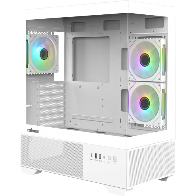 Корпус ZALMAN CHRONIX V2 белый без БП ATX 6x120mm 2x140mm 1xUSB2.0 1xUSB3.0 audio bott PSU CHRONIX V2 WHITE