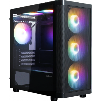 Корпус ZALMAN M4 SE черный без БП mATX 6x120mm 2xUSB2.0 1xUSB3.0 audio bott PSU