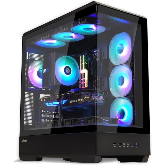 Корпус ZALMAN P50 черный без БП ATX 10x120mm 4x140mm 2xUSB3.0 audio bott PSU P50 BLACK